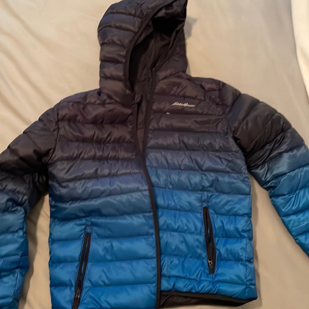 Reversible Eddie Bauer synthetic fill puffer